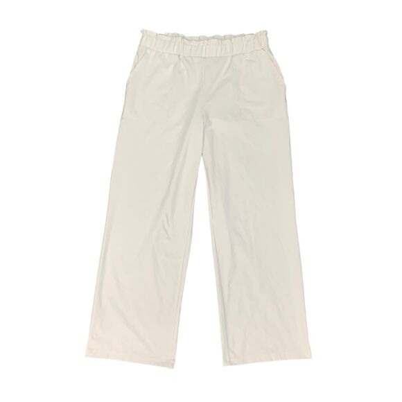 Joie Pants Womens L Large Snow Elastic Waist Stretch Wide Leg High Rise Pockets - Picture 1 of 11